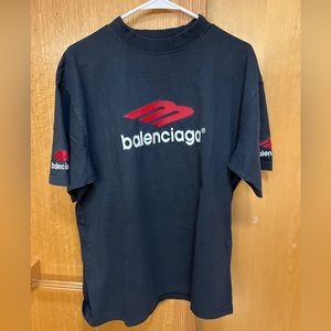Balenciaga Navy Blue T Shirt Size Men’s Medium